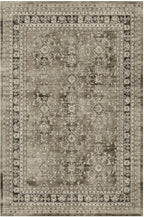 Lessymo Small Area Rugs 2x3 ft, Vintage Brown Machine Washable Rug for Entryway Kitchen Bathroom, Non Slip Low Pile Indoor Door Mat, Distressed Boho Floral Accent Carpet