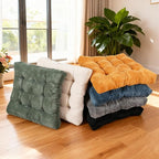 Meditation Floor Pillow Set,Memory Foam Meditation Cushion for Adults Sitting, Large Square Thickened Seat Cushions for Yoga, Tatami Living Room (1, Dark Green)
