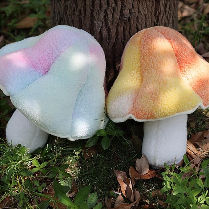 Mushroom Pillow Floor Pillow Sofa Cushion Home Decoration Reading Pillow (32cm, Blue)