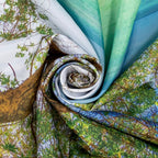 EOBTAIN Beach Window Tapestry - Coastal Beachy Summer Nature Landscape Wall Hanging for Bedroom, Living Room, Dorm - Ocean and Tree Scenery - 60x40 Inch