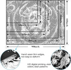 Lifeella Skull Tapestry, Gothic Horror Moon Skeleton Mystic Dark Tapestries for Bedroom Grunge Wall Hanging Black and White 60 x 80 inch