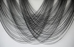 Flber Macrame Wall Hanging Black 59.00" W x 31.00" L Boho Wall Decor Large Boho Yarn Tapestry Living Room Bedroom Home Wall Décor