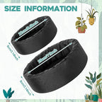 2 Pcs Floating Pond Planter Woven Fabric Floating Planters for Ponds Hydroponics Ponds Water Features and Decorations(Round,14 Inches/ 11 Inches)