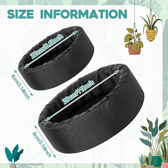 2 Pcs Floating Pond Planter Woven Fabric Floating Planters for Ponds Hydroponics Ponds Water Features and Decorations(Round,14 Inches/ 11 Inches)