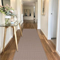 Kitchen Runner Rugs Non Skid Washable, 6ft Absorbent Jute Kitchen Rug Carpet, Braid Hallway Floor Sink Mat Non Slip, Light Brown