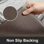 KIMODE Anti Fatigue Kitchen Mats for Floor 2PCS,17"x47"+17"x29" Farmhouse Kitchen Rugs Non Slip Rubber Backing,Waterproof Cushioned Standing Mat for Office,Laundry,Sink,Desk,Grey