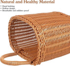 1Pcs Kitchenware Hanging Basket Wall Hanging Flower Baskets Front Door Hanging Basket Woven Hanging Basket Tableware Plant Basket 11 x 6.68 x 4.32inch