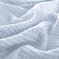 PHF 100% Cotton Muslin Throw XL Blanket Large 50" x 70", 4-Layer Lightweight Gauze Throw, Breathable Cloud-Soft Minimalist Blanket for Bed, Couch, Camping & Baby, Ancient Water, Ideal Gift