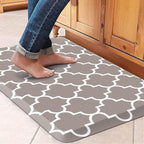 WISELIFE Kitchen Runner Rugs Anti-Fatigue mats,17.3"x 28",Non Slip Waterproof Ergonomic Comfort Mat for Kitchen, Floor Home, Office, Sink, Laundry,Khaki
