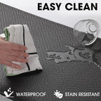 Mattitude Kitchen Mat Cushioned Anti-Fatigue Floor Mat Water Resistant Non-Slip Mats and Rugs Standing and Comfort Desk Mats for House Sink Office Laundry (Dark Grey, 17.3"x28")