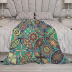 Vintage Mandala Throw Blanket Bohemian Boho Colorful Blanket for Sofa Bed Couch Chair Or Dorm 60"x80"
