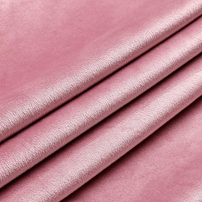 NiNi ALL Decorative Throw Pillow Covers Velvet 16x16 Inch Pack of 2 Pink Cushion Covers Soft for Couch Sofa Bedroom Living Room Outdoor