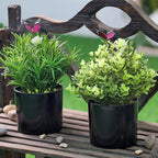 7" H Fake Plants Indoor 2 Pack Small Artificial Plants,Topiary Greenery Mini Potted Plants for House Office Tabletop Decoration