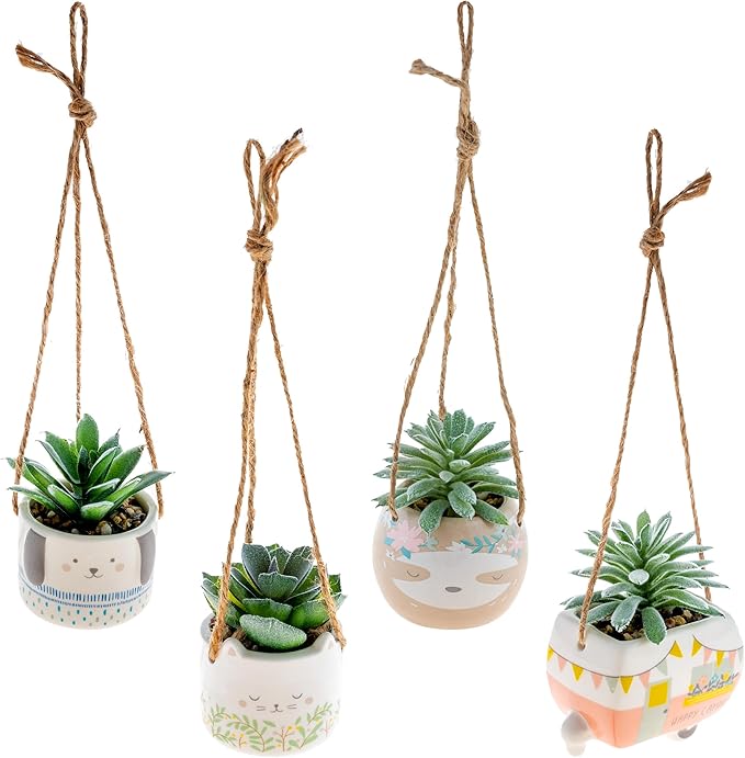 Karma Shaped Hanging Succulent Pot Camper