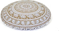 INDIAN CRAFT CASTLE ICC 32 Inch Floor Pillows & Cushions Covers Decorative Hippie Mandala Pouf Pillow Covers Bohemian Seating Meditation Cushion Cover Large Boho Ottoman Case Pillowcase for Couch