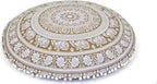 INDIAN CRAFT CASTLE ICC 32 Inch Floor Pillows & Cushions Covers Decorative Hippie Mandala Pouf Pillow Covers Bohemian Seating Meditation Cushion Cover Large Boho Ottoman Case Pillowcase for Couch