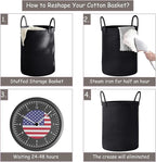 60L Black Woven Rope Hamper Laundry Basket for Clothes Tall Modern Blanket Storage Basket in Living Room Bedroom 15Dx20H inches