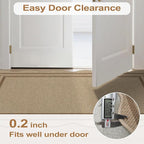Modern Easy Jute Rug, 2x6 Kitchen Runner Washable Rug Runners for Hallways Farmhouse Carpet, Non Slip Indoor Outdoor Runner Contemporary Door Mat for Porch Laundry Entryway