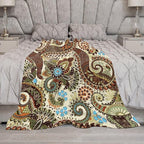 Vintage Bohemian Throw Blanket Indian Mandala Colorful Pattern Blanket for Sofa Bed Couch Chair Or Dorm 30"x40"