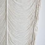 Macrame Curtain Boho Curtain Doorway Window Wall Decor Fiber Yarn Art Craftsmanship Bedroom Headboard Décor,59" W x 75" H(1 Panel)