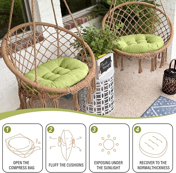 Tiita Outdoor Cushions Square Floor Pillow Thicken Tufted Seat Pad Large Floor Cushion for Yoga Meditation Living Room