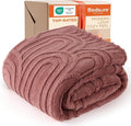 Bedsure GentleSoft Twin Blanket for Bed - Cozy Soft Blankets for Women, Cute Small Fleece Throws for Girls, Decorations Gift for Her Him School, Dusty Rose, 60x80 Inches