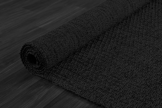 Easy Jute Runner Rug 2x7 Indoor Outdoor Natural Rugs Solid Fiber Rug Woven Area Rug Boho Easy Clean Inside Carpet for Living Room Bedroom Dining Room Hallway or Outdoor Patio Porch (2 X 7 Dark Grey)