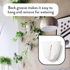 Make Good PlantPod Luxe Self-Watering Wall Planters (Set of 3) - Easy to Water and Install - Lightweight - Design Your Own Vertical Garden - Wall Planters for Indoor Plants