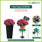 Short Tapered Plant Riser Fill Bottom of Tall Flower Pots and Large Plant Containers | Indoor and Outdoor (7-10” Rise, 6" Base, 10" Top)