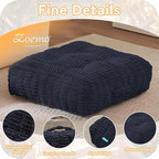 Floor Pillow Cushion for Adults, Meditation Cushion Pillow, Large Square Floor Sitting, for Tatami Living Room or Yoga, 22x22 Inch