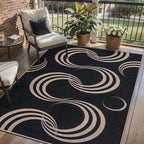 Tangsoo Easy Jute 3x5 Rug for Bedroom,Non Slip Rubber Backing Thin Indoor Outdoor Small Area Rug,Farmhouse Washable Throw Carpet for Front Porch Patio Entryway Balcony Living Room