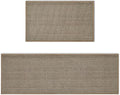 Artoid Mode Washable Non-Skid Kitchen Rugs and Mats Set of 2, Rubber Backing Kitchen Mats for Floor Front of Sink Home Decor - 17x29 and 17x47 Inch