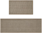 Artoid Mode Washable Non-Skid Kitchen Rugs and Mats Set of 2, Rubber Backing Kitchen Mats for Floor Front of Sink Home Decor - 17x29 and 17x47 Inch