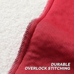 FUTEI Maroon Throw Pillow Covers 24x24 Inch Set of 2,Furry Faux Fur Teddy Boucle Textured Cushion Covers,Soft Fluffy European Pillow Shams,Home Decor for Couch Bed Living Room Office Car