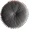 Round Throw Pillow Thickened Seat Cushion Sofa Cushion Meditation Pillow Living Room Window Balcony Decoration Pillow (15.7in, Grey)