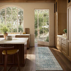 Washable Kitchen Rug Runners for Hallways: 2'x6' Bedroom Rug with Non Slip Backing Low-Pile Soft Indoor Floor Carpet Runner for Indoor Entryway Hallways Kitchen Laundry Room Farmhouse