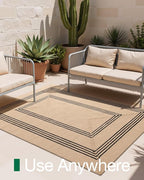 LUMI 5x8 Jute Area Rug for Living Room, Natural Braided Woven Rugs Non Slip, Neutral Carpets No Shedding, Durable for High Traffic, Dining Room, Indoor, Outdoor, Patio