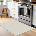 EARTHALL Woven Area Rug 2x3 Ft Washable Rugs for Entryway Braided Throw Rugs with Rubber Backing Door Mat Indoor Outdoor Entrance Small Cotton Woven Rug for Kitchen Foyer Front Door, Cream/Grayish