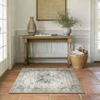 Machine Washable Throw Rugs for Entryway: Door Mat Indoor Entrance 2x3 Small Rug Stain Resistant Non-Slip Low Pile Soft Carpet for Kitchen Front Door Indoor Entry Bathroom Bedroom