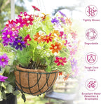 Riare 6 Pack 12 Inch Round Coco Liners Replacement, 100% Natural Coconut Coir Liners for Hanging Baskets, Garden Flower Vegetables Planter Pot, Window Box, Fence, Decks