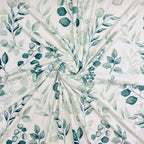 Serafina Home Throw Blanket: Velvelty Soft, Durable Fleece Accent for Bed or Couch (Teal and Gray Berries, 50 x 70 inches)