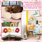 6 Pcs Flower Shaped Pillows Daisy Floor Throw Pillows 15 Inch Flower Seat Cushion for Reading Sofa Couch Bed Decor for Back to School First Day of School(Fresh Color)