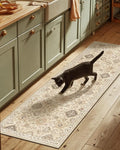 Machine Washable Hallway Runner Rug: 2'6"x8' Kitchen Rugs Stain Resistant Non Slip Low Pile Soft Carpet Runners for Hallways Indoor Entryway Kitchen Beside Bedroom Bathroom Farmhouse