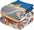 Boho Throw Blanket - 90"x90" 100% Cotton Ultra Soft Lightweight Blanket, 4-Layer Breathable Muslin Blankets for Bed Couch, Reversible Yellow Floral Printed Bohemian Cotton Quilt