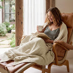 Bedsure 100% Cotton Muslin Blankets for Adults Large Throw 50x70 Inches - 4-Layer Breathable and Lightweight, Soft Boho Gauze Muslin Cotton Blanket for Couch Decor Travel Summer, Linen Beige