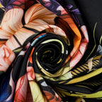 EOBTAIN Sun and Flower Tapestry Retro Hippie Plant and Butterfly on Black Wall Tapestry Abstract Boho Botanical Aesthetic Tapestries Wall Hanging Decor for Living Room Bedroom 59"x51"