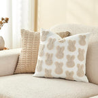 lifein 18x18 Pillow Covers-Throw Pillow Cover Tufted Boho Jacquard Pillow Covers Farmhouse Decorative Pillow Cover Pillow Cases for Gift Couch Sofa Bed Chair Living Room Home Decor