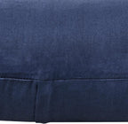 Thmyo 4-Pack 100% Cotton Comfortable Solid Decorative Throw Pillow Case Square Cushion Cover Pillowcase Sublimation Blank Pillow Covers Christmas DIY Throw Pillowcase(22x22inch/55x55cm,Midnight Blue)