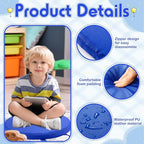 Suzile 12 Pcs 12'' Floor Cushions for Classroom Flexible Floor Seating with Handles Classroom Carpet Cushions for Kids Toddlers Daycare Preschool Furniture (Royal Blue)