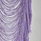 Flber Macrame Curtain Boho Doorway Curtain Handwoven Room Divider for Bedroom Window Closet Wedding Backdrop Arch 59" W x 75" H(1Panel)
